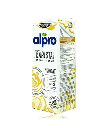 Alpro Oat Drink Barista - 8 Pack (1L) | 100% Plant-Based for Coffee & Smoothies | Best Vegan Foaming Oat Beverage - Buy Online on GoSupps.com