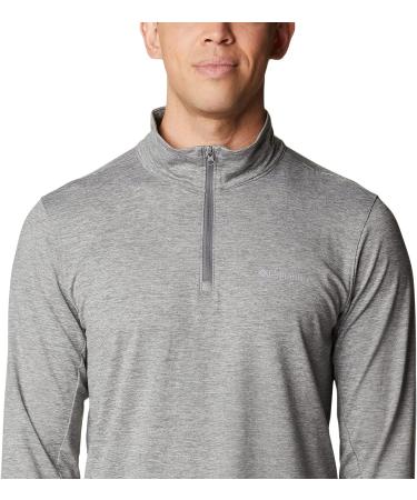 Columbia Men's Tech Trail 1/4 Zip City Grey Heather XL - Shop Now - Buy Online on GoSupps.com