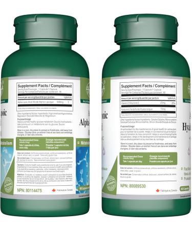 VORST Alpha Lipoic Acid 600mg 90 Vegan Capsules & Hyaluronic Acid with Vitamin C 60 Capsules (Combo Bundle 2 Bottles) - Buy Online on GoSupps.com