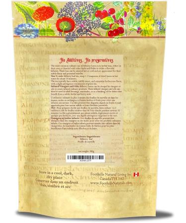 Foothills Naturals Bilberry Leaf Cut Wildcrafted 300g No Additives or Preservatives - Buy Online on GoSupps.com