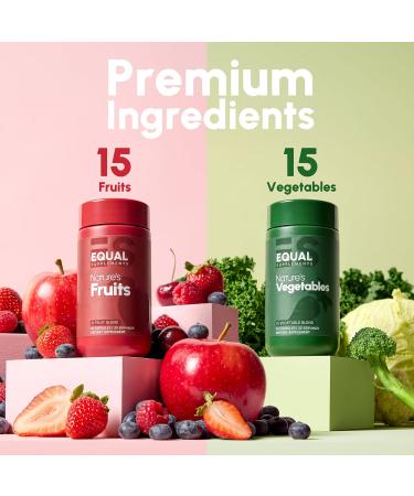 Equal Supplements Fruits and Vegetables Capsules | 2 Month Supply | GMP Certified-Manufactured in US | Fruit and Veggies Supplement for Balance | of Nature Fruit and Vegetable Capsule for Adults - Buy Online on GoSupps.com