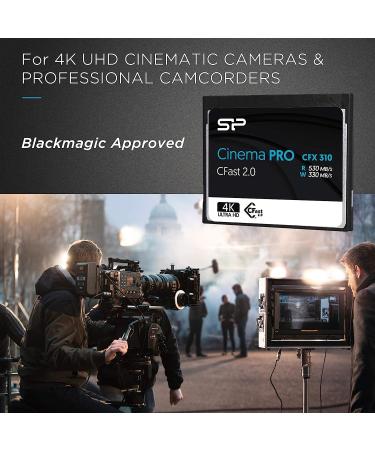 SP 256GB CFast2.0 CinemaPro CFX310 Memory Card  3500X and up to 530MB/s Read  MLC  for Blackmagic URSA Mini  Canon XC10/1D X Mark II and More - Buy Online on GoSupps.com