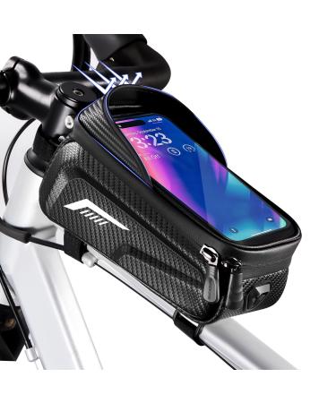 Bicycle pocket frame waterproof bike frame pocket top pipe bag bike with 3D sun visor and TPU sensitive touchscreen bicycle pocket frame pocket for montain bikes racing bike e bikes - Buy Online on GoSupps.com