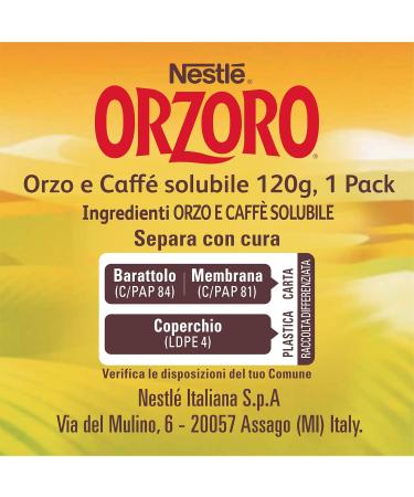  Orzoro NESTL ORZORO Barley and Coffee Soluble 120g Jar - Buy Online on GoSupps.com