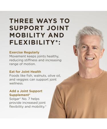 Solgar No. 7 Joint Support Capsules with Collagen, Turmeric, Boswellia, EsterC - 105 Count (Pack of 1) | Non-GMO, Gluten-Free, Dairy-Free - Buy Online on GoSupps.com