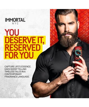 Immortal NYC Reserve Venom Premier After Shave For Men 17 oz- Moisturizing and Refreshing Fruity Floral Men's Cologne - Buy Online on GoSupps.com