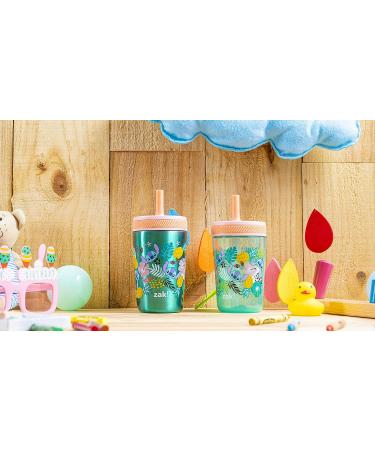 Zak Designs Disney Lilo and Stitch Kelso Tumbler Set - 3 Piece Bundle for Kids with Leak-Proof Lid and Straw - Non-BPA Plastic and Stainless Steel Cups - Bonus Sipper Included (Stitch Design) - Buy Online on GoSupps.com