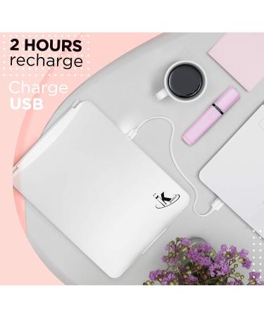 Portable LED Vanity Makeup Mirror | Rechargeable 3 Color Light Travel Mirror - Buy Online on GoSupps.com