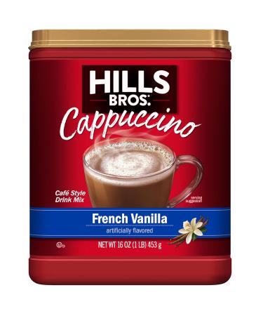 Hills Bros Instant Cappuccino Mix - French Vanilla - 16 Oz