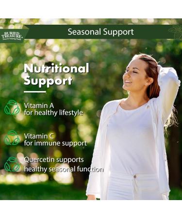 Buried Treasures Aller Ease - 16 fl oz. Liquid Supplement w/ Quercetin, Bromelain, Mullein, Supports Immune, Sinus Comfort, Non-Drowsy Herbal Formula - Buy Online on GoSupps.com