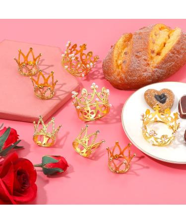 15pcs Crown Cake Toppers 3 Styles Birthday Cake Toppers Crown Tiara Crown Cake Topper Rhinestone Crown Cake Topper for Boys & Girls (Gold) - Buy Online on GoSupps.com
