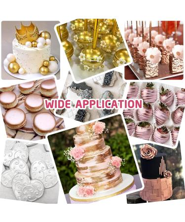 Liquid Edible Glitter 60ml - Metallic Gold Food Coloring for Cakes Cupcakes Cookies & Baking - Buy Online on GoSupps.com