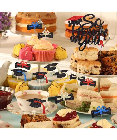 POFIBO 28 Pieces Graduation Cake Toppers Graduation Cake Toppers Cupcake Toppers Graduation Gadget Decorations - Buy Online on GoSupps.com