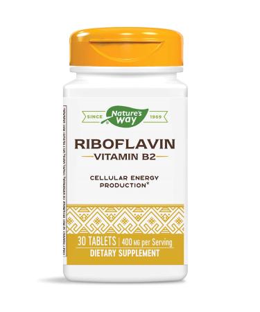 Nature's Way Riboflavin Vitamin B2, 400 mg per serving - Buy Online on GoSupps.com