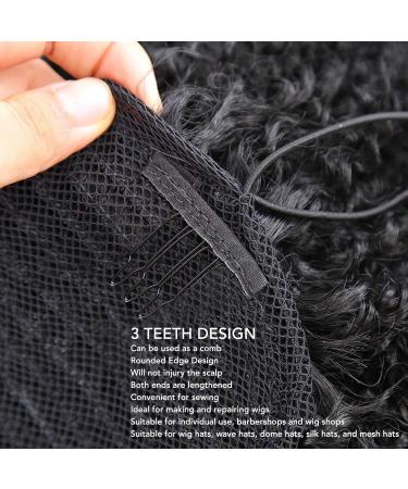 100 Pieces Wig Clips - 3 Teeth Black Stainless Steel Wig Accessories for Hair Parts & Caps - Buy Online on GoSupps.com