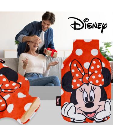 Disney Stitch Hot Water Bottle with Fleece Cover - 1.7/2L Rubber Hot Water Bag - Cozy Women's Gift (Red Minnie) - Buy Online on GoSupps.com