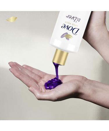 Dove Gorgeous Grays Shampoo lightweight system for hair volume & radiant shine with less brassiness sulfate free shampoo with biotin complex 400 ml - Buy Online on GoSupps.com