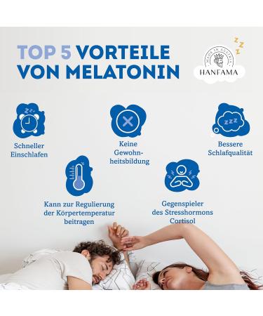 Hanfama Hemp & Melatonin Spray - Sugar-Free Vegan Sleep Aid for Faster Sleep | 0.5mg Melatonin | 30ml for 300 Relaxed Nights - Buy Online on GoSupps.com