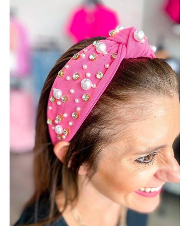 White Pearl Rhinestone Crystal Headband for Women - Elegant Bridal Hair Accessories - Buy Online on GoSupps.com