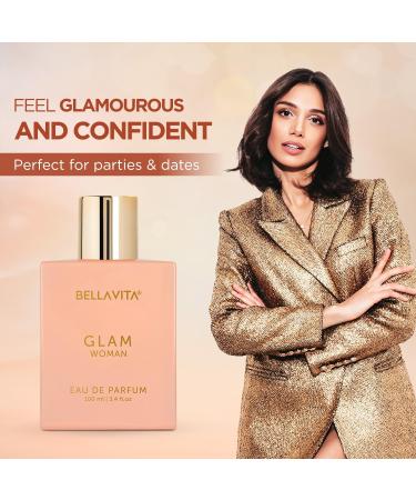 Bell.a Vita Luxury GLAM Woman Eau De Parfum with African Orange Jasmine & Patchouli|Premium Long Lasting Floral & Woody Fragrance EDP for Women 100ML - Buy Online on GoSupps.com