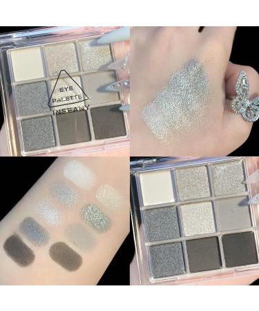 MEICOLY Black Smokey Eye shadow Palette - 9 Colors Matte Glitter Eyeshadow Palette - Buy Online on GoSupps.com