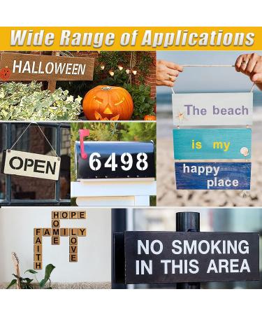 YEAJON 3 Inch Letter Stencils - 66 Pcs Reusable Plastic Alphabet Templates for Painting on Various Surfaces - Ideal for DIY Art Projects - Buy Online on GoSupps.com