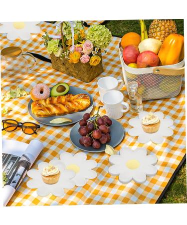 Paper Plates 20Pcs Flower Shape Plates 7 Inch Disposable Daisy Plates for Baby Shower Birthday Wedding Party Supply - Buy Online on GoSupps.com