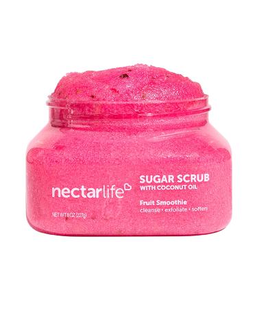 Sugar Body Scrub 8 oz Moisturizing and Exfoliating Scrub for Nourishing Essential Body Care Gift For Her (Fruit Smoothie)