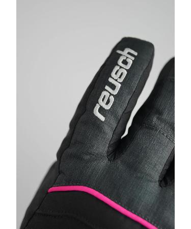 Reusch Kinder Teddy Gore-Tex Ski Gloves - Waterproof Warm & Windproof Winter Sports Gloves for Kids - Black/Pink - Buy Online on GoSupps.com