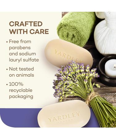 Yardley English Lavender Bar Soap 4.25oz (Pack of 2) - Gentle Cleansing & Soothing Aroma - Buy Online on GoSupps.com