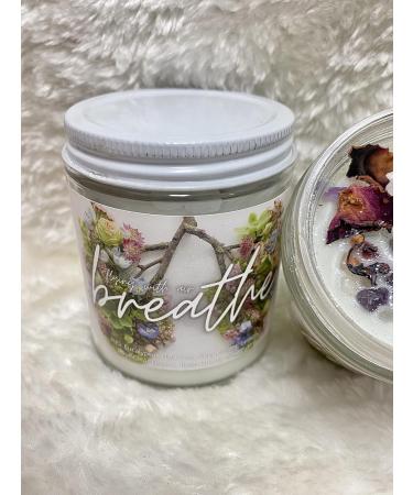 6 Oz Just Breathe Intention Crystal Candle - Meditation & Stress Relief Aromatherapy Soy Candle for International Shipping - Buy Online on GoSupps.com