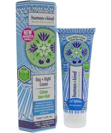 Human+Kind Moisturizing Facial Cream - Nourishing Smoothing Lightweight Daily Face Cream to Hydrate - White Peony Extract to Reduce Redness - Vegan Soothing on Sensitive Skin - 2.5 oz - Buy Online on GoSupps.com