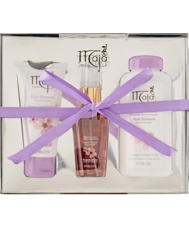 Maja Plum Blossom 3 PC Gift Set - Fragrance, Soap, and Body Lotion - Buy Online on GoSupps.com
