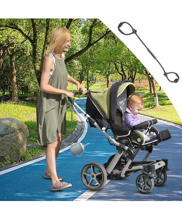 Multifunctional Stroller Toy Belts | Adjustable Pram Straps & Food Catcher for High Chairs | K Dark Gray - Toy Clip Bite Ring & Cup Holder - Buy Online on GoSupps.com
