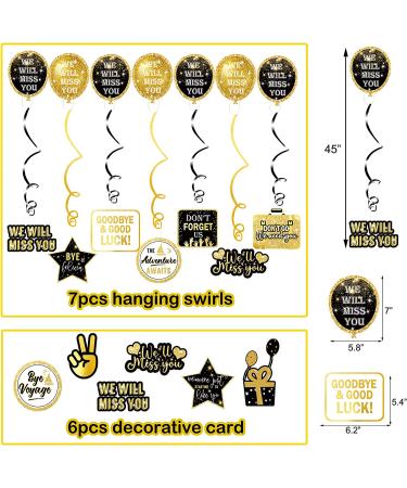 Farewell Party Supplies Kit - We Will Miss You Decorations, Going Away Banner - Perfect for Retirement, Job Change Celebrations - Buy Online on GoSupps.com