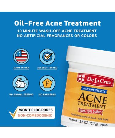 De La Cruz 10% Sulfur Ointment and Vitamin E Cream Bundle - For Face and Body - Made in USA - Buy Online on GoSupps.com