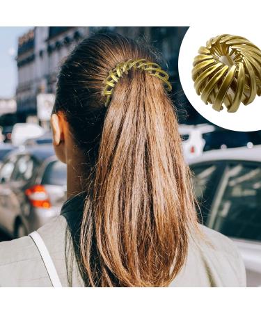 Luvadeyo Bird Nest Hair Clips - Women's Ponytail Holder & Hair Bobbles (3-Pack) in Gold Silver & Rose Gold - Perfect for Women & Girls - Buy Online on GoSupps.com