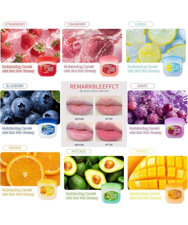 Bosuya Pack of 8 Mini Lip Masks Moisturize and Nourish the Lip Mask Fruit Flavored Lip Balm Set for Dry Chapped Lips - Buy Online on GoSupps.com