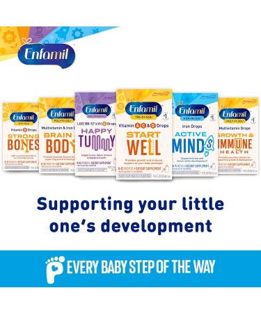 Enfamil Prenatals & Baby Vitamins Tri-Vi-Sol Vitamin A, C & D Multi-Vitamin Drops for Infants 1.69 Fl Oz (Pack of 2) - Buy Online on GoSupps.com