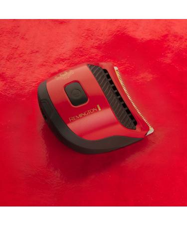 Remington Manchester United Quick Cut Hair Clippers with 9 Guide Combs for Trimming and Detailing with Barber Cape Black and Red - Buy Online on GoSupps.com