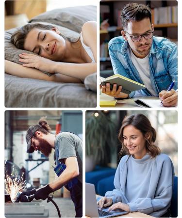 Soft Silicone Ear Plugs for Sleeping - Reusable Noise Reduction Earplugs - 2 Pairs for Travel & Sound Sensitivity - Black - Buy Online on GoSupps.com