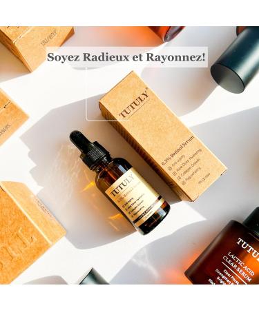 TUTULY Retinol Serum 0.3% with Natural Extracts | Aloe Vera Honey Vitamin E Elastin Hyaluronic Acid | Anti-Aging Wrinkle Prevention Increase Elasticity 30ml - Buy Online on GoSupps.com