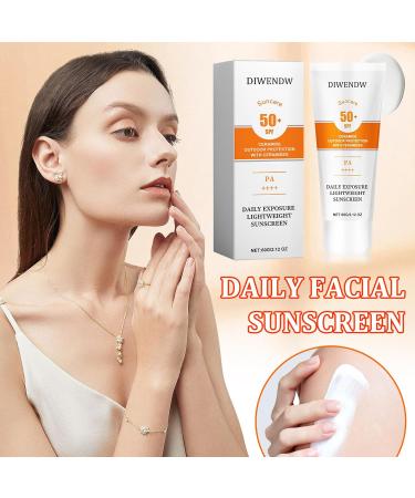 Buy Face Sunscreen SPF 50+ PA++++ - Non-Greasy Hydrating Water-Resistant Sunblock for Daily Use - Buy Online on GoSupps.com