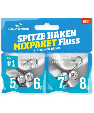 Favorite Bait Tip Hook Size 1 Mix Package - 4 Variety Jig Heads (1g 2g 3g 4g) for Lake Fishing - International Shipping Available - Buy Online on GoSupps.com
