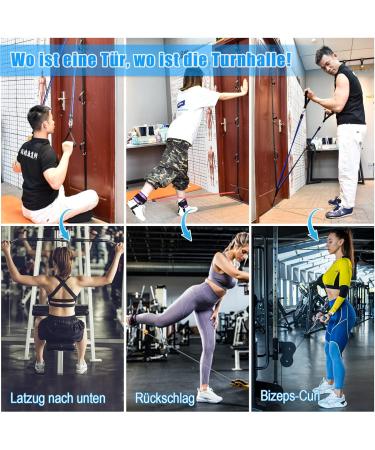 Buy Brebeben Door Anchor Belt - Multi-Point Gym Fastening for Resistance Tape Exercises | Portable Nail-Free 14-Piece Home Fitness Equipment - Buy Online on GoSupps.com