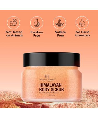 Shop Botanic Hearth Himalayan Salt Body Scrub with Lychee Oil - Exfoliating Moisturizing & Acne Treatment - 10 oz International Shipping Available - Buy Online on GoSupps.com