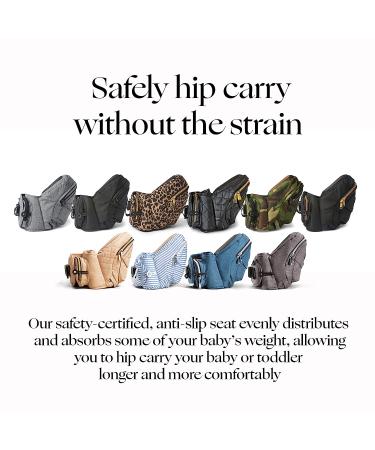 Tushbaby Safety-Certified Hip Seat Baby Carrier - Mom's Choice Award Winner | Seen on Shark Tank | Ergonomic Carrier for Newborns & Toddlers | Grey Color - Buy Online on GoSupps.com