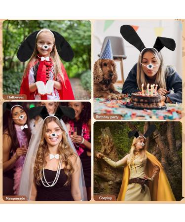 Hifot 5-Piece Puppy Dog Costume Set | Headband Ears Tail & Fake Nose for Adults & Kids | Perfect Party Decoration Accessories - Buy Online on GoSupps.com