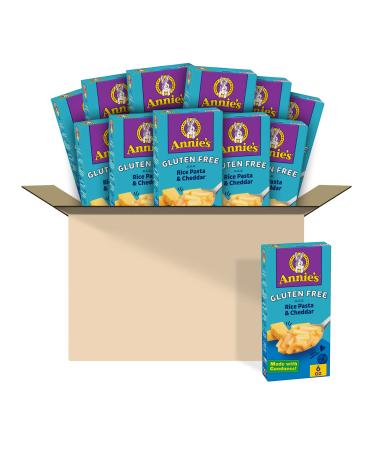 Annie's Gluten Free Macaroni and Cheese, Rice Pasta and Cheddar, 6 oz (Pack of 12)