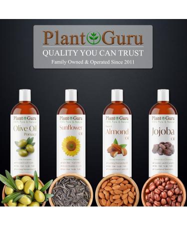 Plant Guru Evening Primrose Oil 8 fl. oz. Cold Pressed 100% Pure Natural Carrier - Skin Face Body and Hair Growth Moisturizer. Great For DYI Soap Making Creams and Lip balms. - Buy Online on GoSupps.com